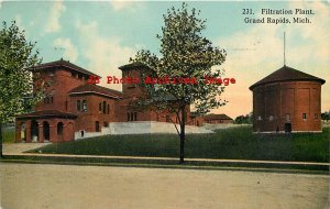 284659-Michigan, Grand Rapids, Filtration Plant, Curt Teich No R-33871