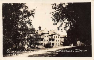 LP19 Cherokee Iowa Postcard RPPC State Hospital