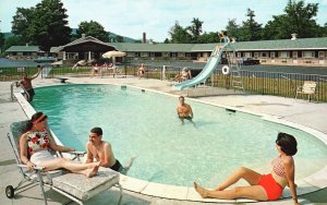 Vintage Postcard Gorham Motor Inn Modern Swimming Pool Resort New Hampshire NH