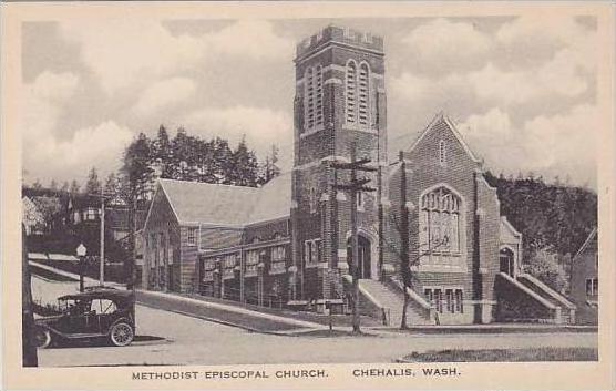 Washington Chehalis Old Car Methodist Episcopal Church Albertype