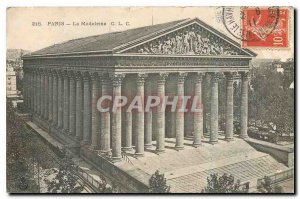 Old Postcard Paris La Madeleine
