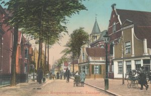 Netherlands Zaandam Westzijde Hoogere Burgerschool Vintage Postcard 04.19