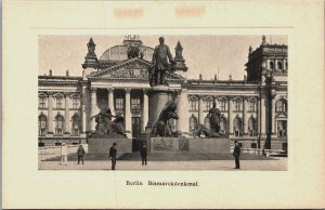 Germany Berlin Bismarckdenkmal Embossed Vintage Postcard B132