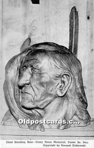 Chief Standing Bear, Crazy Horse Memorial Indian Postcard
