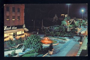 Miami, Florida/FL Postcard, Night View Of World Famous Lincoln Road Mall