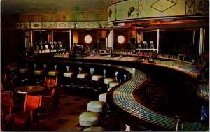 Postcard Silver Dollar Bar at Wort Hotel in Jackson Hole, Wyoming