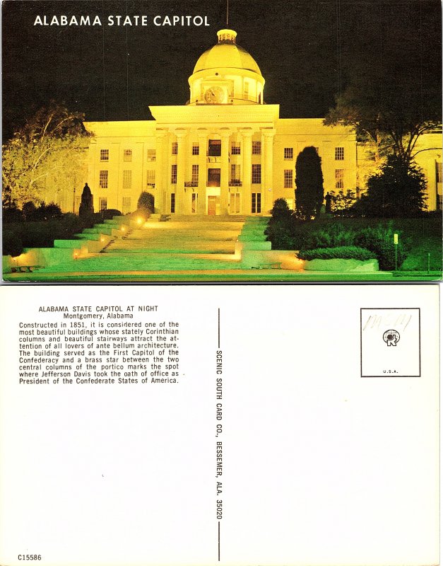 Alabama State Capitol at Night Montgomery, Alabama