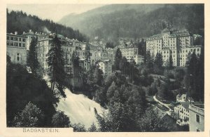 Austria Badgastein waterfall panorama hotels