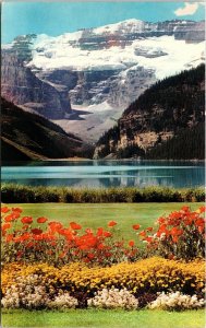 Lake Louise Canadian Rockies Banff National Park Postcard VTG UNP Plastichrome  