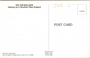 Hot Air Balloon Southern New England Postcard UNP VTG Plastichrome Unused 