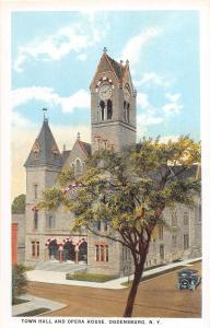 B87/ Ogdensburg New York NY Postcard c1910 Town Hall and Opera House 1