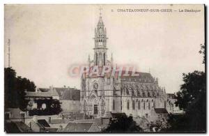 Old Postcard Chateauneuf sur Cher Basilica