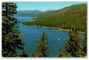 1959 Beautiful Lake Tahoe Shoreline North Zephyr Cove Nevada NV Vintage Postcard