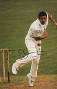 Philip De Freitas Leicester Cricket Hand Signed Limited Edition Photo Postcard