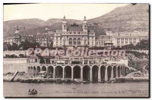 Postcard Old Casino MONTE CARLO priec view of the sea