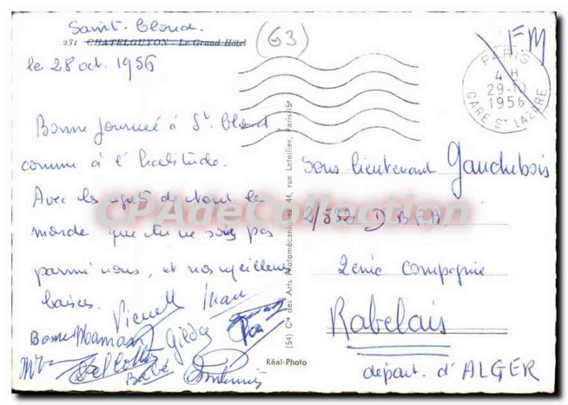 Modern Postcard Chatelguyon Grand Hotel