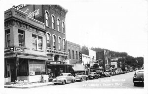 Deadwood South Dakota Main Street Coke Sign Real Photo Postcard AA74647