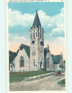 W-border CHURCH SCENE Ossining New York NY AD1216