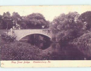 Divided-Back BRIDGE SCENE Chambersburg Pennsylvania PA H9112