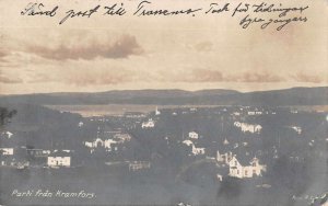 Kramfors Sweden Birds Eye View Real Photo Vintage Postcard AA22242