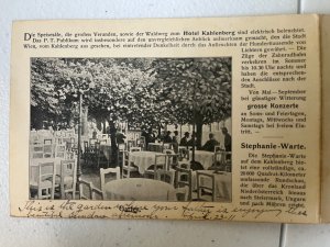 1922 Panorama Of Vienna Austria From Hotel Kahlenberg Fold-Out Postcard