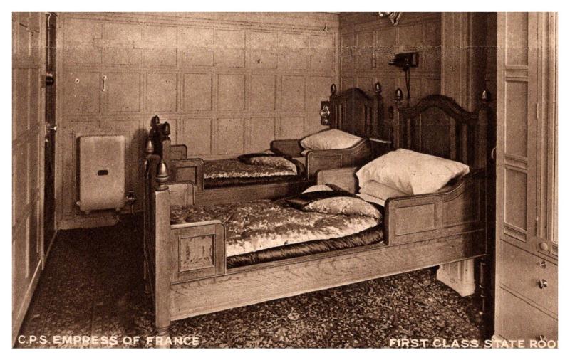 C.P.S. Empress of France,Canadian Pacific Steamship Ltd. ,1st Class State Room