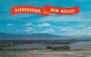 View from the West Mesa - Albuquerque NM, New Mexico - pm 1964