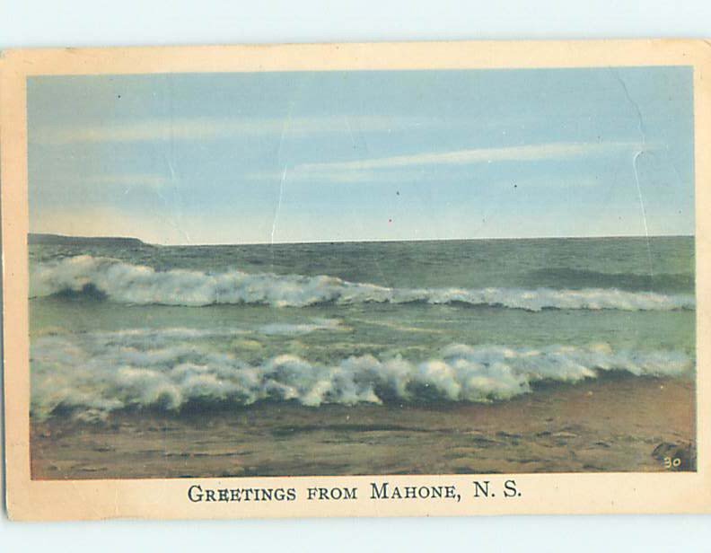 1930's SHORELINE Mahone Bay - Near Lunenburg & Bridgewater Nova Scotia NS AD5562