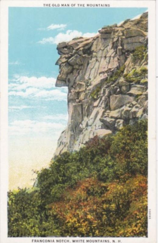 New Hampshire Franconia Notch The Old Man Of The Mountains Curteich