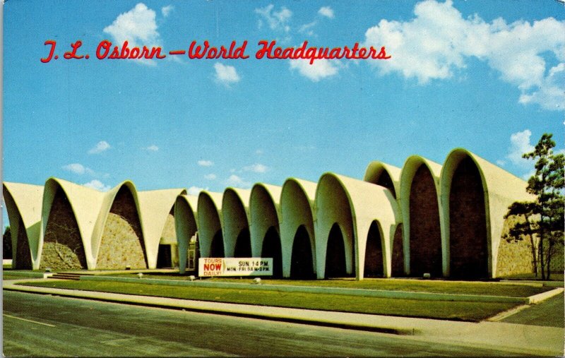 TL Osborn World Headquarters I44 Peoria Tulsa Oklahoma Postcard Faith Chapel UNP 