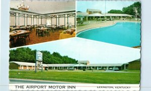 Airport Motor Inn Lexington Kentucky Postcard Posted 1976