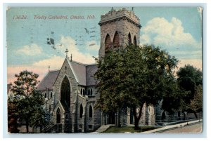 1916 Trinity Cathedral Ohama Nebraska NE Posted Antique Postcard 