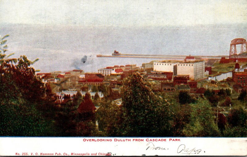 Minnesota Duluth Overlooking Duluth From Cascade Park 1908