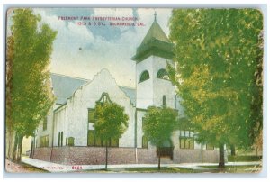 c1910 Fremont Park Presbyterian Church Sacramento California CA Vintage Postcard