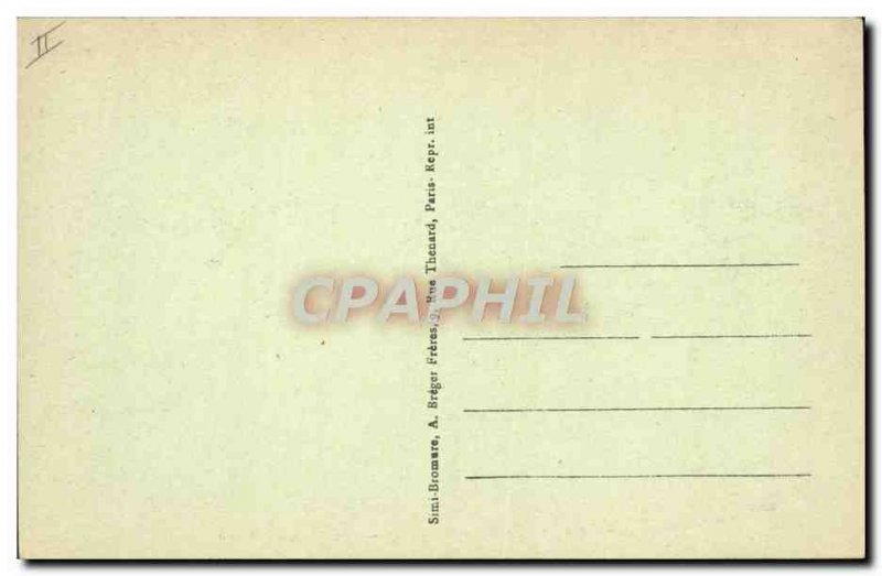 Old Postcard Bateau Peniche Chaumont Wearing Maladiere L & # 39ecole Louis Blanc