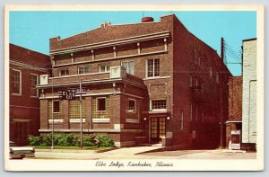 Kankakee Illinois~Elks Lodge~BPOE~1971 Postcard 