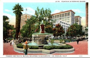 California Los Angeles Fountain In Pershing Square