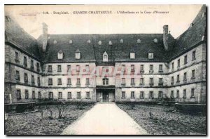 Old Postcard Dauphine Grande Chartreuse Hotellerie and the Honor Court