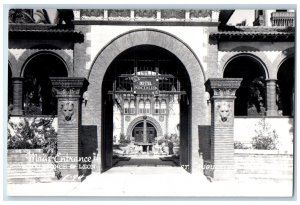 c1940's Main Entrance Hotel Ponce De Leon St. Augustine FL RPPC Photo Postcard