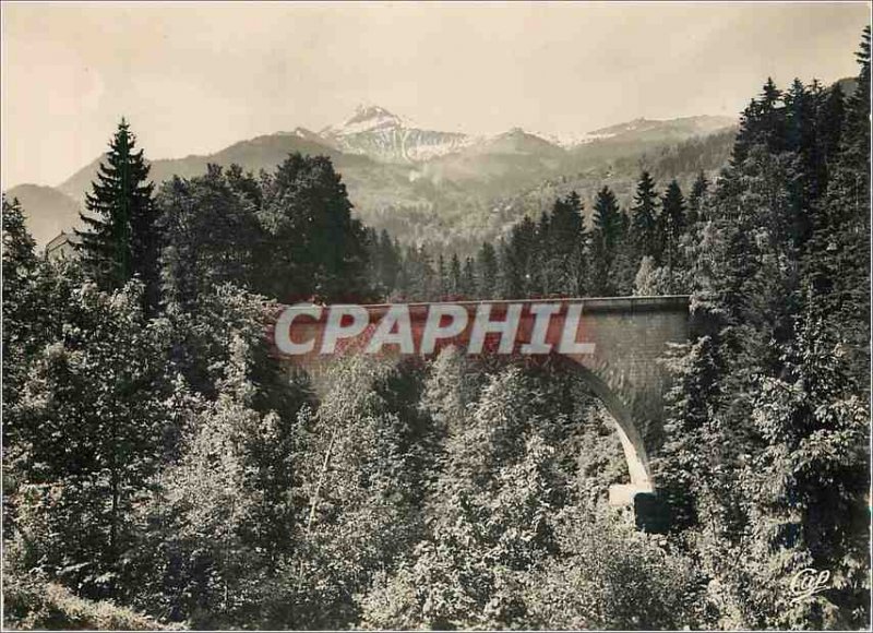 Modern Postcard Saint Gervais Le Pont du Diable and Mont Joly