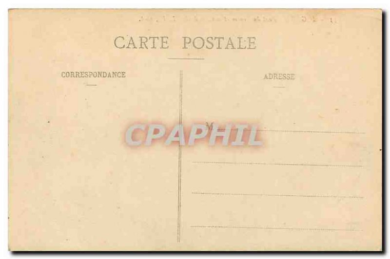 Old Postcard Angers Bridge Center and the Cathedral