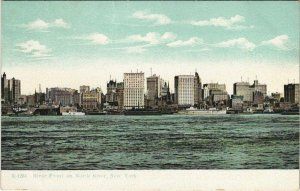 CPA AK River Front on North River NEW YORK CITY USA (790352)