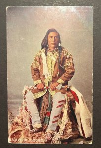 Mint USA Postcard Native American Indian Black Plume Blood Indian