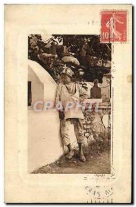 Old Postcard Child North Africa