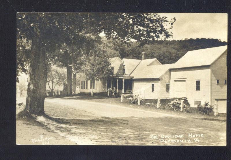 RPPC PLYMOUTH VERMONT THE COOLEDGE HOME US PRESIDENT REAL PHOTO POSTCARD