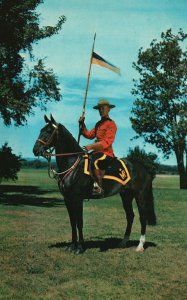 Vintage Postcard Royal Canadian Mounted Police Horse Ride Canada Benjamin News 