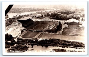 RPPC SEATTLE, WA ~ STADIUM University of Washington Campus c1950s  Postcard