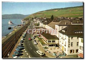 Postcard Modern Rudesheim Rhine Allee