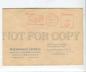 290493 EAST GERMANY GDR 1963 year Leipzig Buchhaus Postage meter COVER