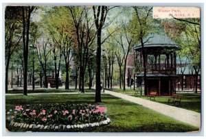 1911 Scenic View Of Wisner Park Garden Trees  Elmira New York NY Postcard